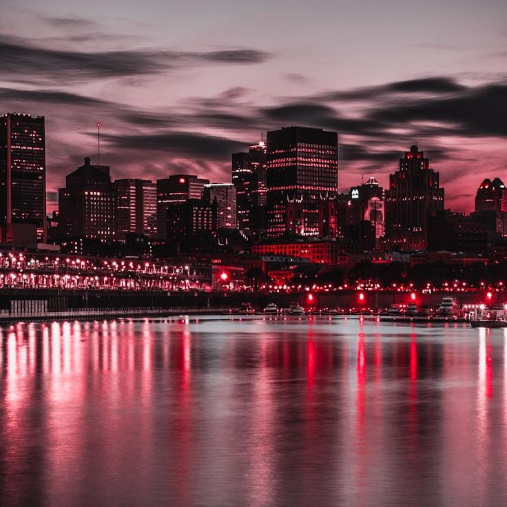 Sunset outdoors in Canada